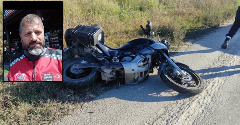 Otomobile çarpan motosikletin sürücüsü öldü