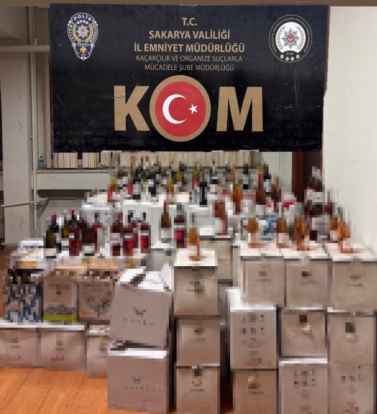 Sakarya’da Yılbaşı Öncesi Kaçak Alkol Operasyonu!