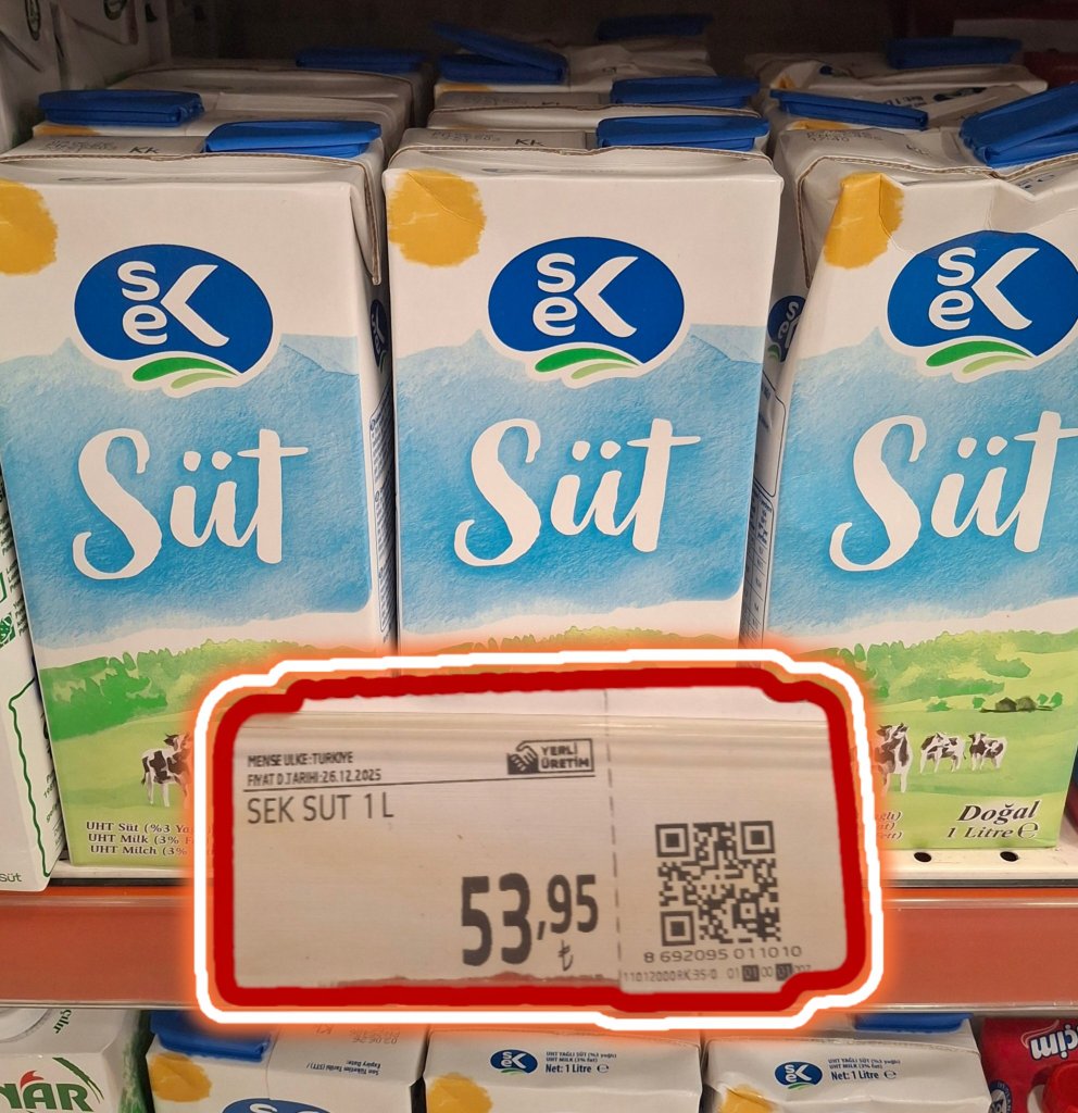 Migros’ta SEK Süt Fiyatları Arttı!