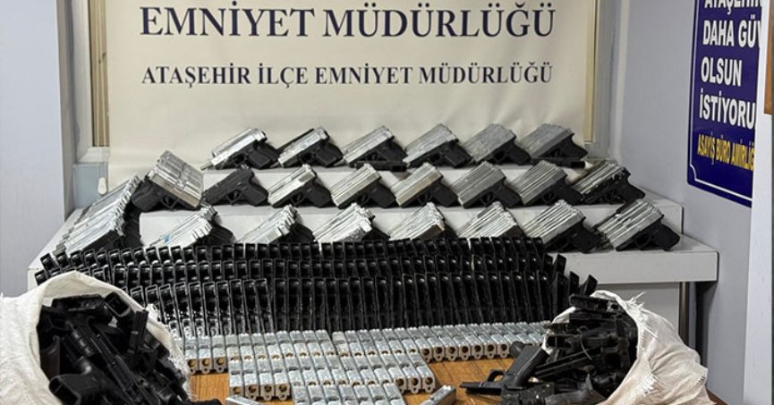 Silah imalathanesine operasyon: 313 tabanca ele geçirildi