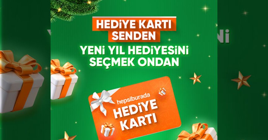 Hepsiburada’dan yılbaşı için hediye çeki imkanı   