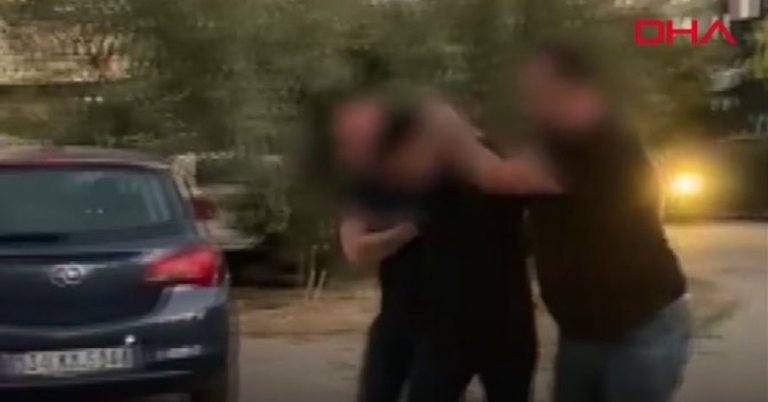 Babaya tokat atan kişi ters kelepçeyle gözaltına alındı