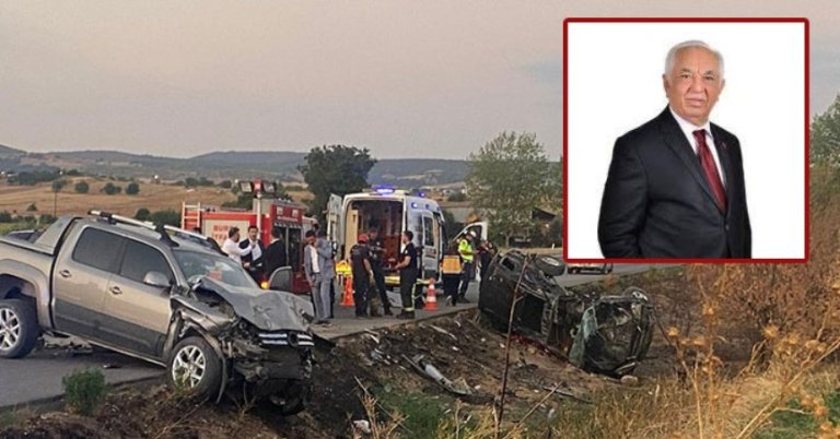 Feci kaza: Eski başkan öldü eşi yaralandı