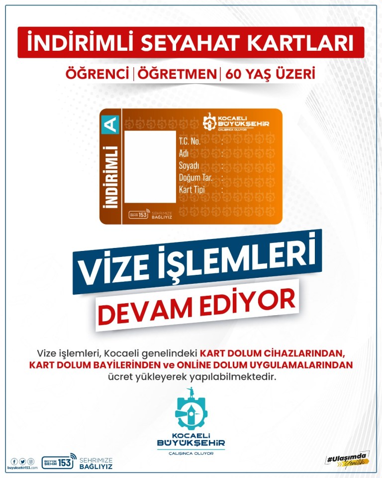 Kocaelikart Vize İşlemlerinde Son Gün!