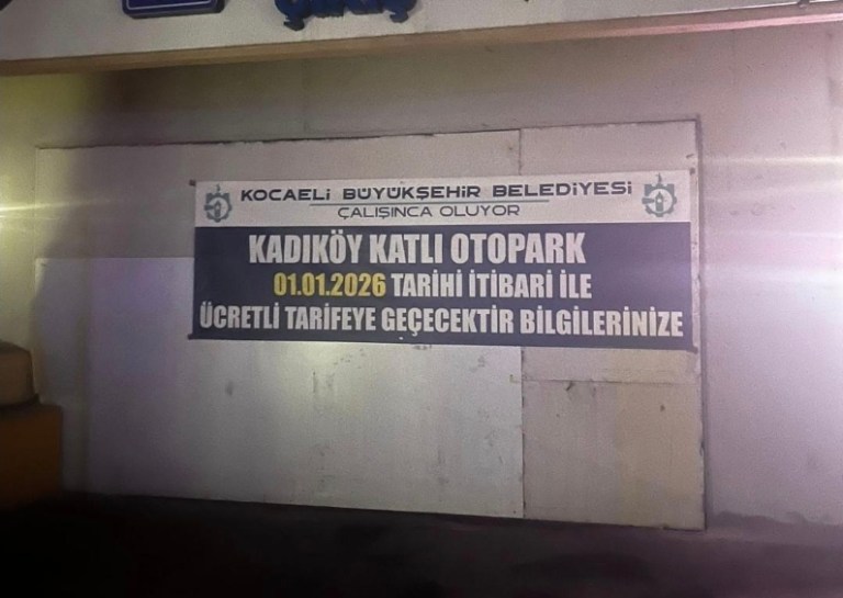İzmit Kadıköy’deki Katlı Otopark Ücretli Oluyor!