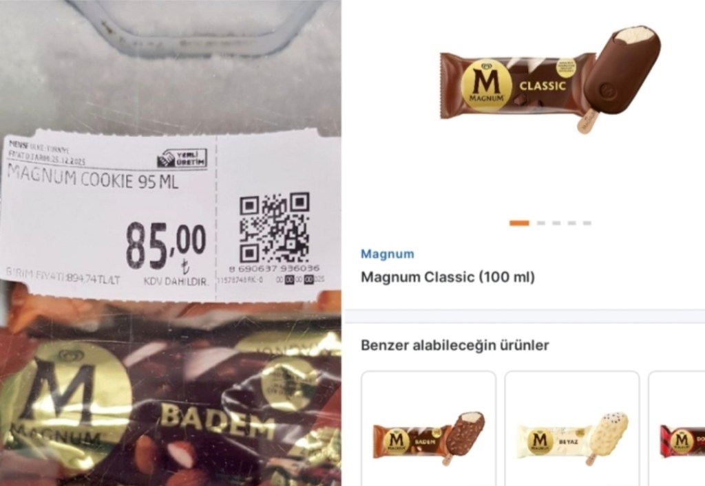 Magnum dondurmaya zam geldi!