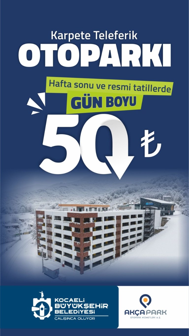 Teleferik Otoparkı’nda Hafta Sonu Ücreti!