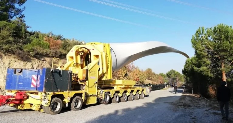 Dağlık Arazide Türbin Kanatları İçin Yenilikçi Taşıma Projesi