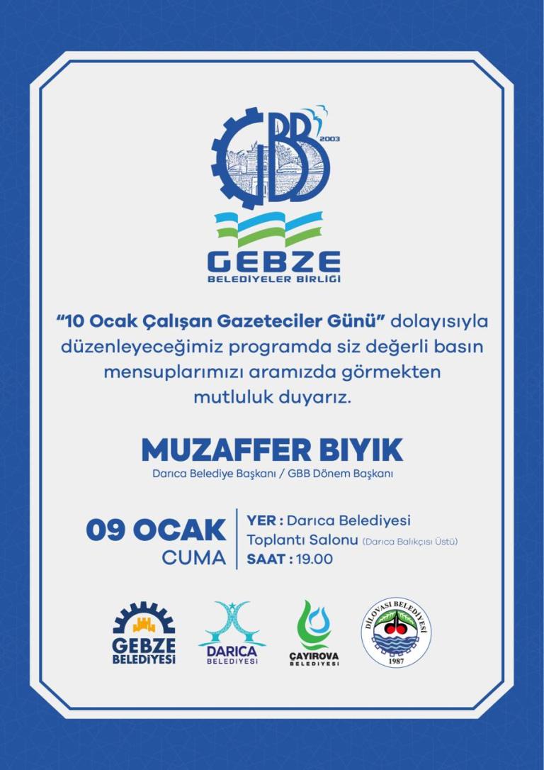 Darıca’da Gazeteciler Günü Etkinliği!