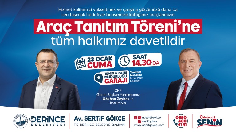 Derince’de Yeni Araçlar Tanıtılacak!