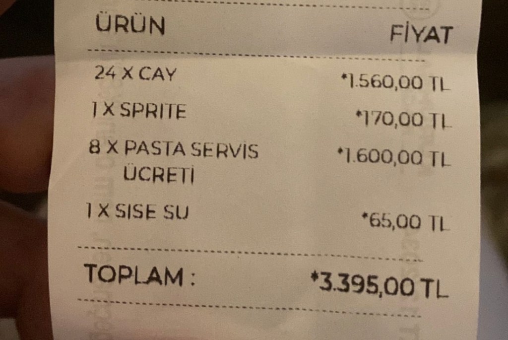 İzmit’te Kafede Fahiş Fiyat Tepkisi!
