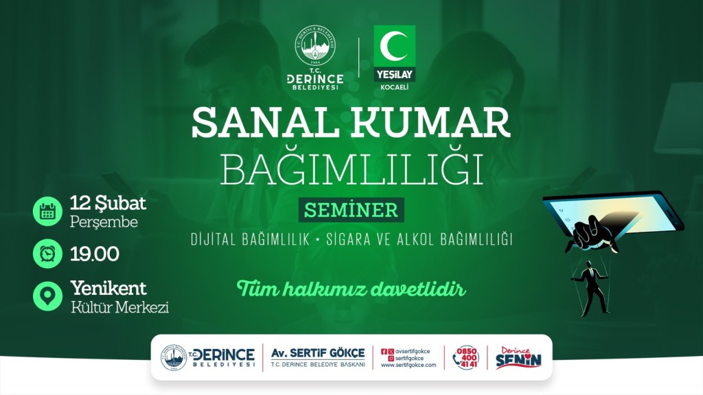 Derince’de Sanal Kumar ve Dijital Bağımlılık Semineri!
