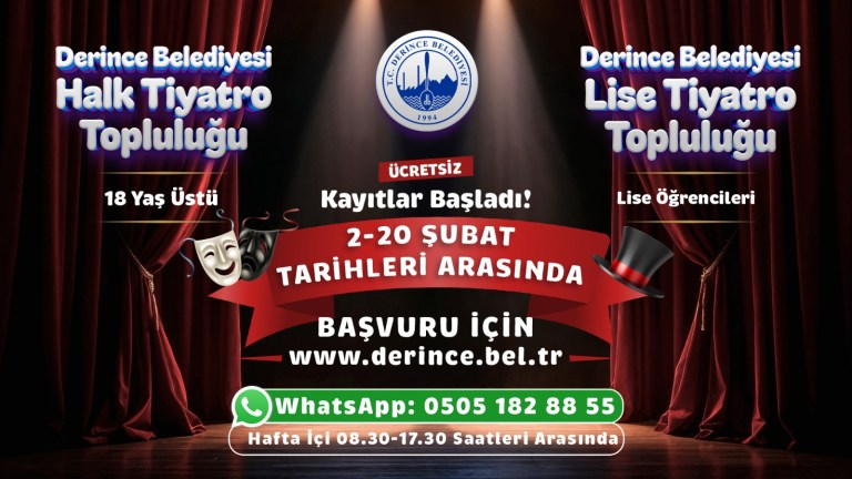 Derince’de Tiyatro Sahnesi Seni Bekliyor!