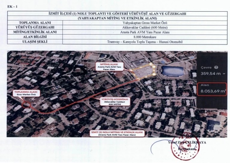 İzmit’te 2026 yılı yürüyüş güzergahları belirlendi