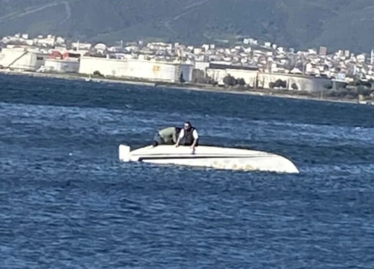 Tekne alabora oldu, üç kişi kurtarıldı!