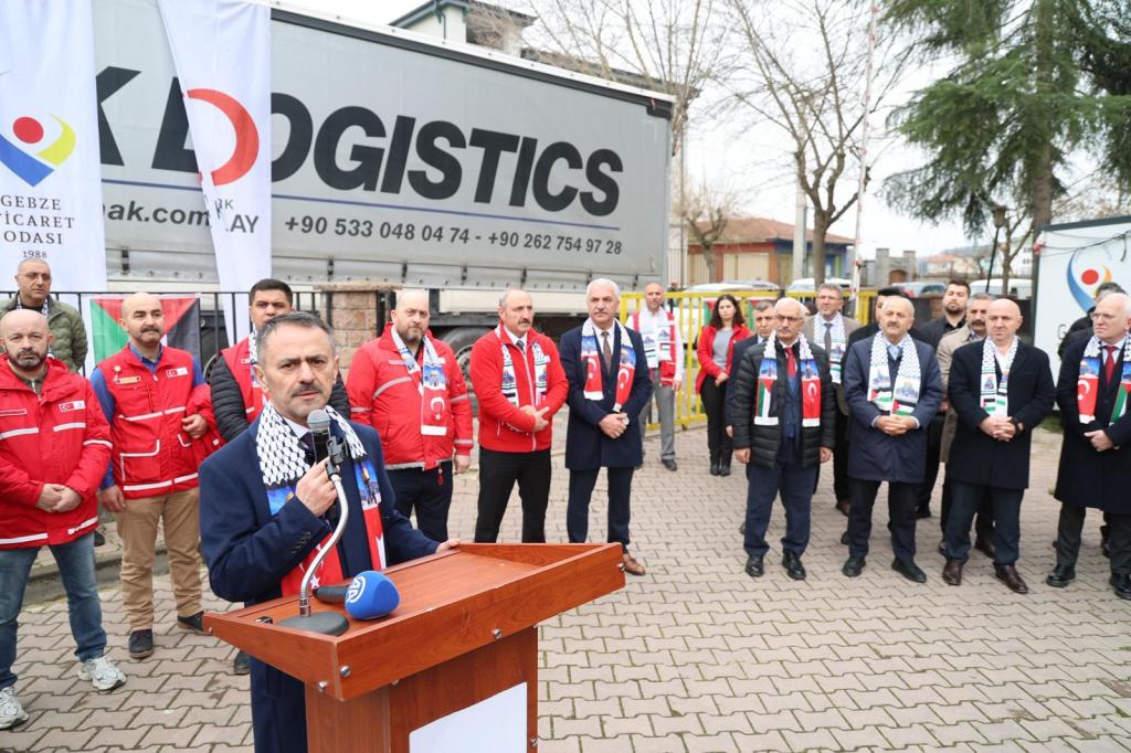 Gebze’den Gazze’ye Yardım TIR’ları Yola Çıktı!
