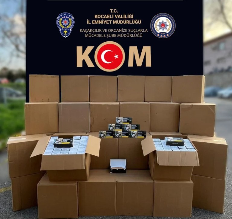 D-100’de kaçak makaron sevkiyatına operasyon!