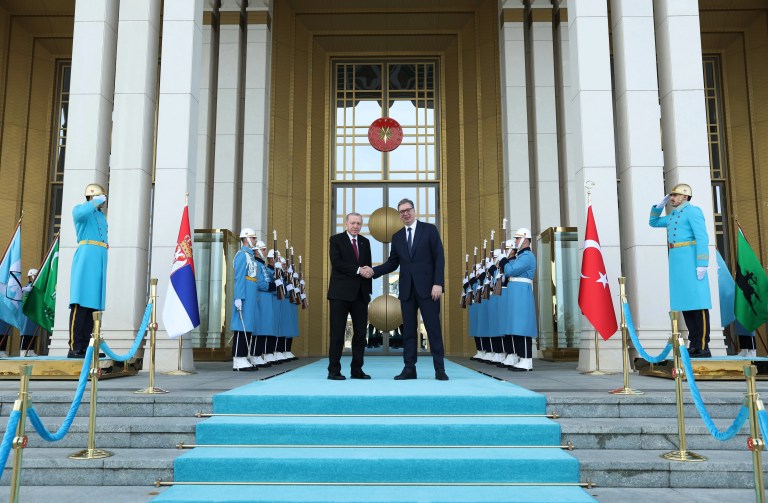 Erdoğan Sırbistan Cumhurbaşkanı Vucic'i Ankara'da Ağırladı