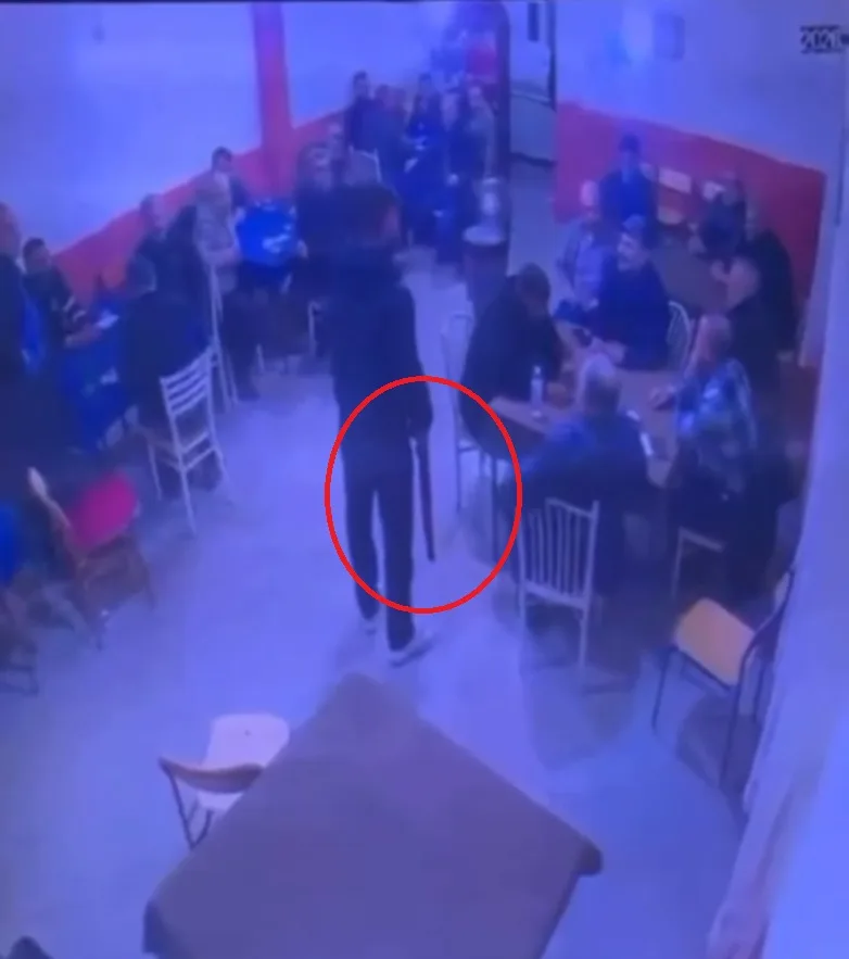 Haymana'da Kahvehanede Pompalı Tüfekli Tehdit Anları