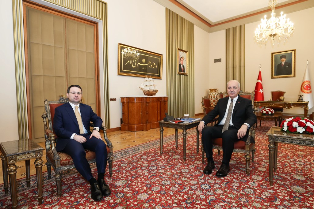 TBMM Başkanı Kurtulmuş Adalet Bakanı Gürlek'i Ağırladı