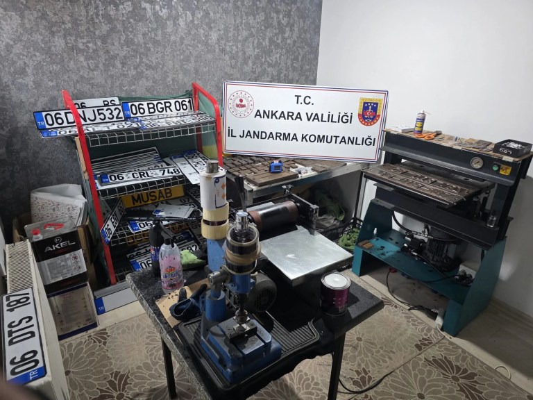 Ankara'da Sahte Plaka Operasyonu: M.A. Gözaltında