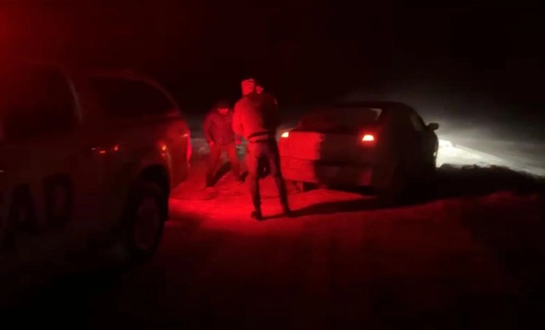 Ardahan'da Tipide Mahsur Kalanlar Kurtarıldı