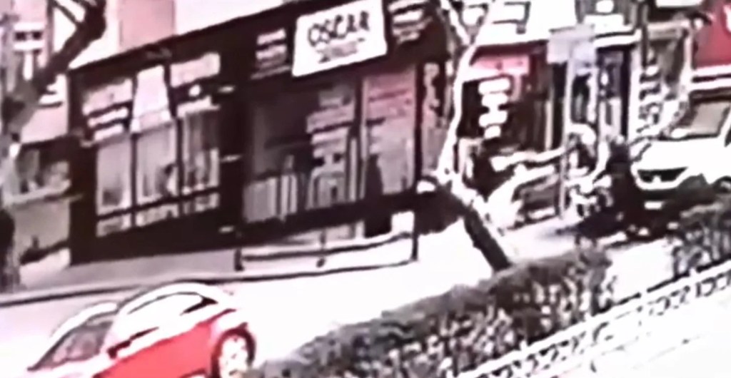 Çorlu'da Motosiklet Kazası Kamerada