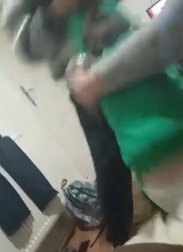 Kayseri'de Üvey Baba Şiddeti Kamerada