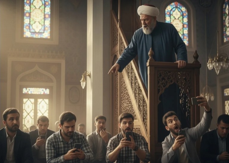 Trabzon’da imamdan cemaate telefon tepkisi: Terk edin camiyi!
