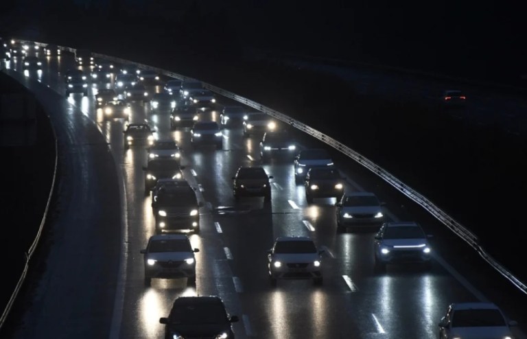 Bayram dönüşü yollarda trafik yoğunluğu