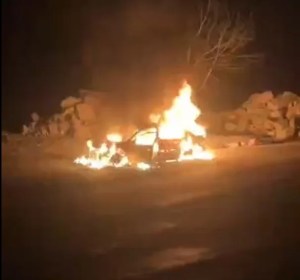 Kozan-Feke Yolunda Araç Yangını Paniğe Neden Oldu