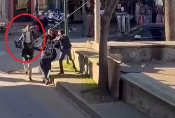 Bursa'da Duba ve Tabureli Kavga Kameralara Yansıdı