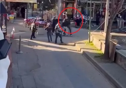 Bursa'da Duba ve Tabureli Kavga Kameralara Yansıdı