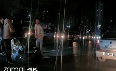 Başakşehir'de Motosiklet Kazası Kamerada