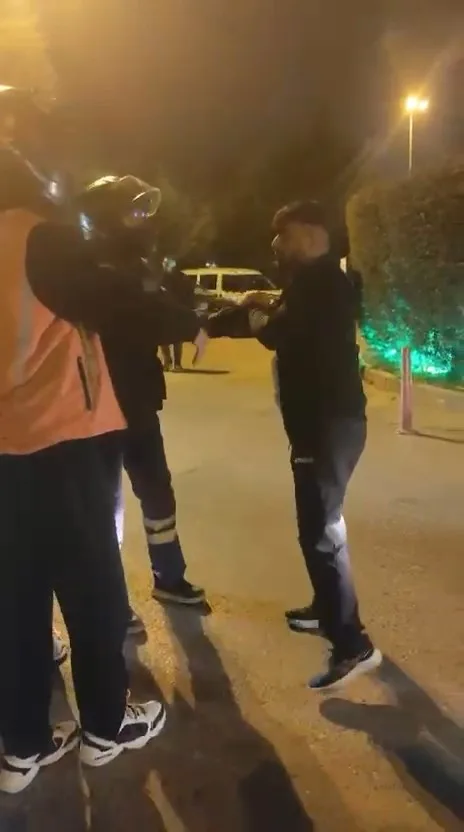 Ümraniye'de Kurye ve Sürücü Arasında Şiddetli Kavga