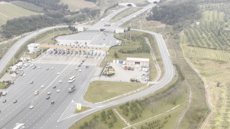 Bursa'da Bayram Trafiği Helikopterle Denetlendi