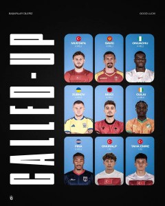 Trabzonspor'un 9 Futbolcusuna Milli Davet