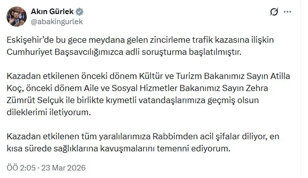 Eskişehir'de Zincirleme Kaza Soruşturması Başlatıldı