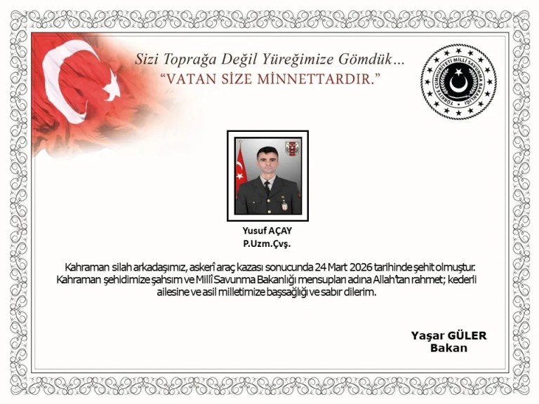 Ağrı'da Askeri Araç Kazasında Şehit Haberi