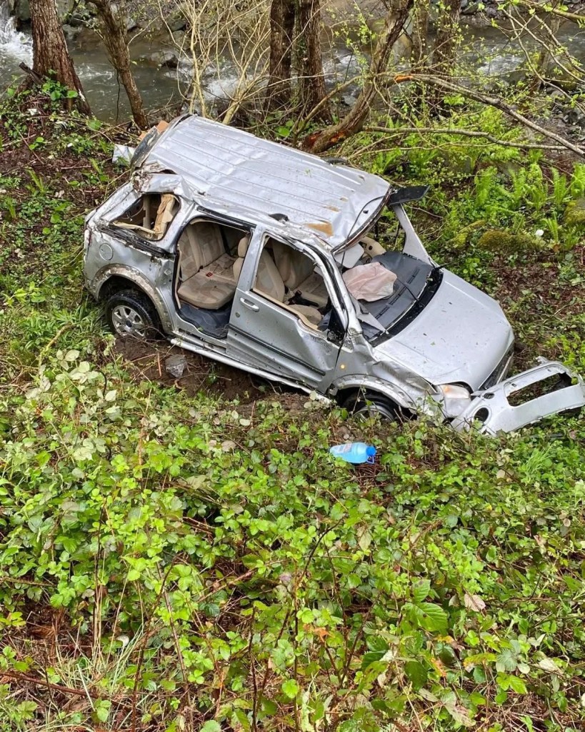 Borçka'da Araç Uçuruma Yuvarlandı: İki Kişi Hastaneye Kaldırıldı