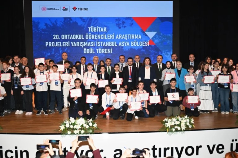 TÜBİTAK Ortaokul Öğrencileri Proje Yarışması ödülleri verildi