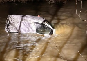 Erzurum'da Aras Nehri'ne Uçan Araçtan Dram Dolu Kurtuluş