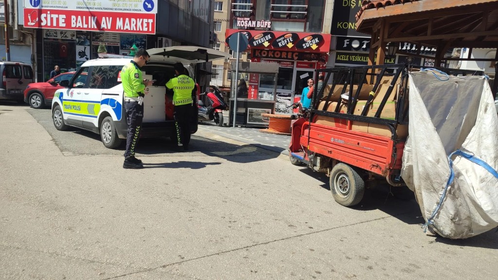 Keşan'da Plakasız Araçlara 126 Bin Lira Ceza