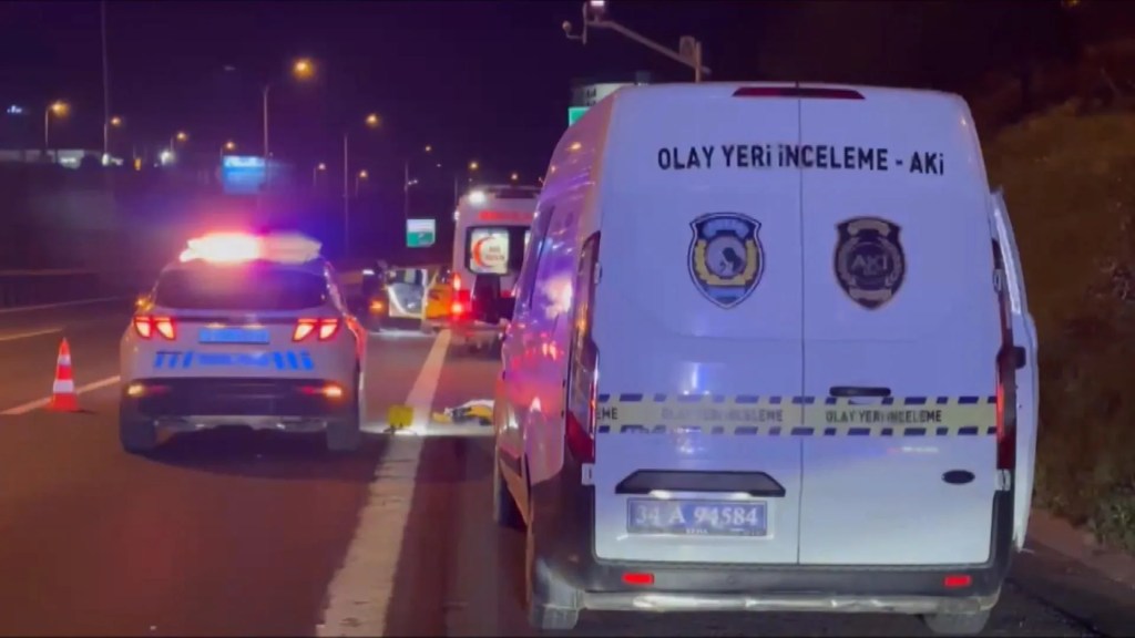 Sultanbeyli TEM'de Taksinin Çarptığı Yaya Hayatını Kaybetti