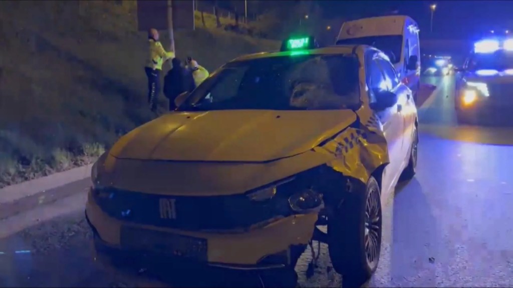 Sultanbeyli TEM'de Taksinin Çarptığı Yaya Hayatını Kaybetti