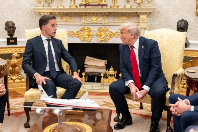 Trump ve NATO Genel Sekreteri Beyaz Saray'da buluştu