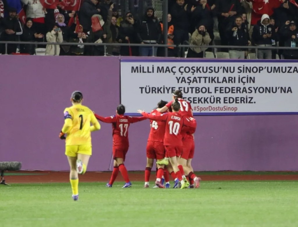 A Milli Kadın Futbol Takımı İsviçre ile Sinop'ta Berabere Kaldı