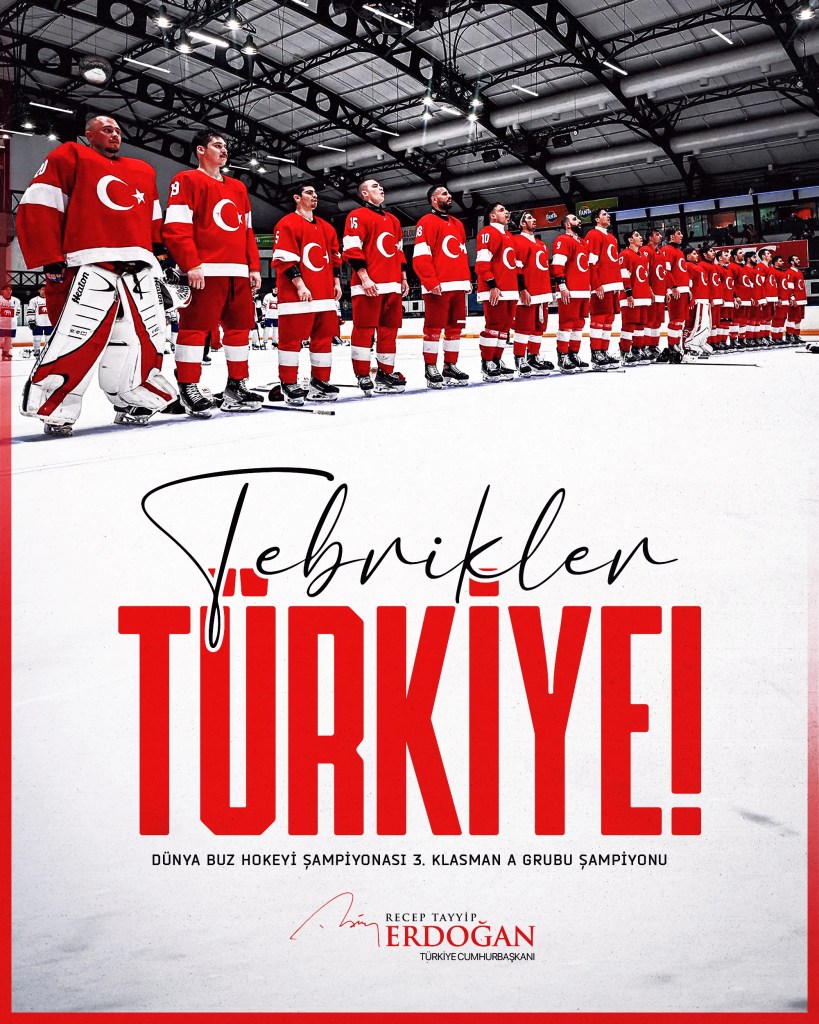 Erdoğan'dan Altın Madalya Kazanan Buz Hokeyi Millilerine Tebrik