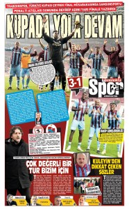 Trabzonspor Kupada Yarı Finale Yükseldi