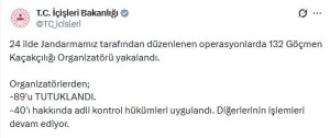 24 İlde Göçmen Kaçakçılığı Operasyonu: 89 Kişi Tutuklandı